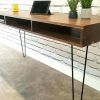 Natural Wood Mirrored Media Console Tables (Photo 1 of 25)
