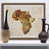 Africa Map Wall Art (Photo 4 of 20)