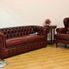 Red Leather Chesterfield Chairs (Photo 6 of 20)