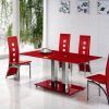 Red Dining Table Sets (Photo 10 of 25)