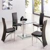 Clear Glass Dining Tables and Chairs (Photo 10 of 25)