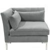 4Pc Alexis Sectional Sofas With Silver Metal Y-Legs (Photo 14 of 15)