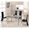 Clear Glass Dining Tables and Chairs (Photo 5 of 25)