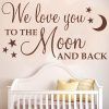 Love You to the Moon and Back Wall Art (Photo 3 of 20)