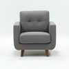 Caressa Leather Dark Grey Sofa Chairs (Photo 16 of 25)