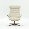Amala White Leather Reclining Swivel Chairs (Photo 1 of 25)
