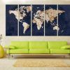 Abstract Map Wall Art (Photo 3 of 20)