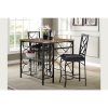 Evellen 5 Piece Solid Wood Dining Sets (Set of 5) (Photo 9 of 25)