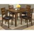 2024 Best of Amir 5 Piece Solid Wood Dining Sets (set of 5)