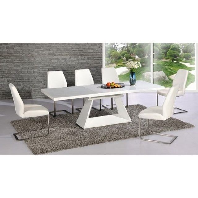 25 Best White Glass Dining Tables and Chairs