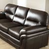 Faux Leather Sofas in Dark Brown (Photo 8 of 15)