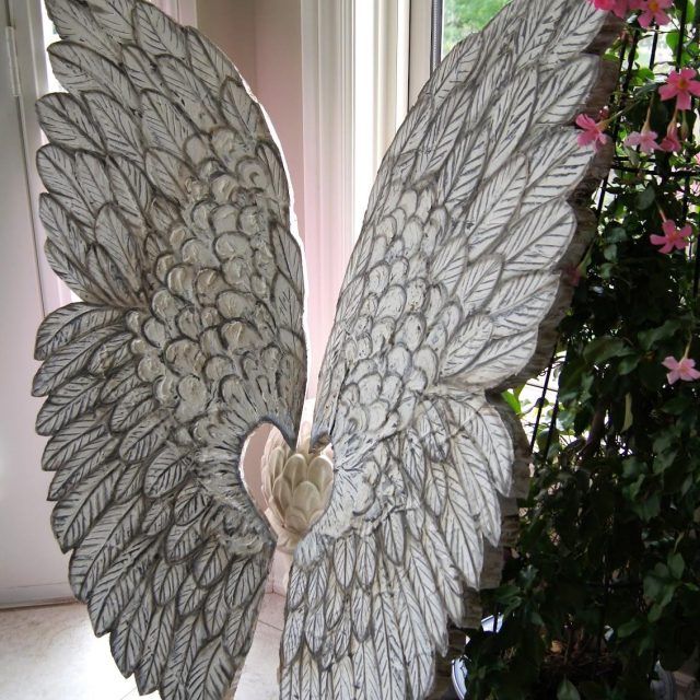 20 Photos Angel Wings Sculpture Plaque Wall Art