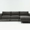 Aquarius Dark Grey 2 Piece Sectionals With Laf Chaise (Photo 1 of 25)