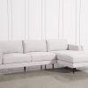 2Pc Crowningshield Contemporary Chaise Sofas Light Gray (Photo 2 of 15)