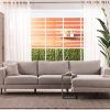 2Pc Crowningshield Contemporary Chaise Sofas Light Gray (Photo 8 of 15)