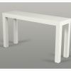 Parsons Clear Glass Top & Elm Base 48X16 Console Tables (Photo 22 of 25)