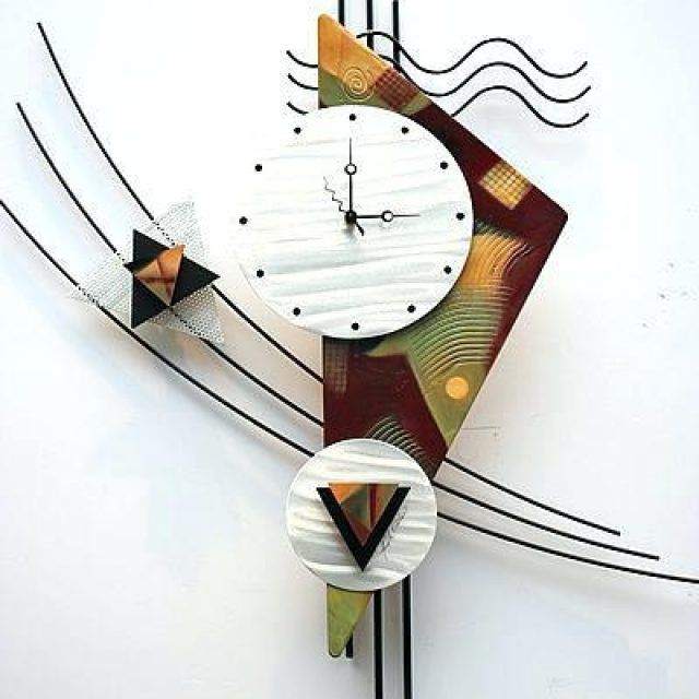 2024 Best of Abstract Clock Wall Art