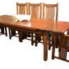 Craftsman 7 Piece Rectangular Extension Dining Sets With Arm & Uph Side Chairs (Photo 13 of 25)