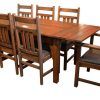 Craftsman 7 Piece Rectangular Extension Dining Sets With Arm & Uph Side Chairs (Photo 24 of 25)