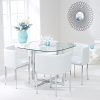 Glass Dining Tables White Chairs (Photo 3 of 25)