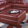 Red Leather Sectionals With Ottoman (Photo 7 of 10)