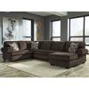 Norfolk Chocolate 3 Piece Sectionals With Raf Chaise (Photo 3 of 15)