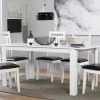 White Extending Dining Tables and Chairs (Photo 4 of 25)