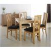 Round Oak Dining Tables and 4 Chairs (Photo 23 of 25)