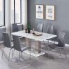 Glossy Gray Dining Tables (Photo 9 of 15)