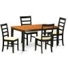 Jaxon 5 Piece Extension Round Dining Sets With Wood Chairs (Photo 6 of 25)