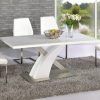 White High Gloss Dining Tables and Chairs (Photo 3 of 25)