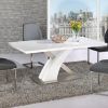 White High Gloss Dining Tables and 4 Chairs (Photo 2 of 25)