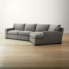 2Pc Maddox Right Arm Facing Sectional Sofas With Chaise Brown (Photo 12 of 15)