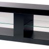 Current Shiny Black Tv Stands with regard to Mda Designs Space 1600 Hybrid Gloss Black Tv Stand (Photo 6838 of 7825)