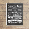 Bathroom Rules Wall Art (Photo 14 of 25)