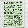 Bathroom Rules Wall Art (Photo 4 of 25)