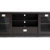 Black Tv Stand With Glass Doors (Photo 7 of 20)