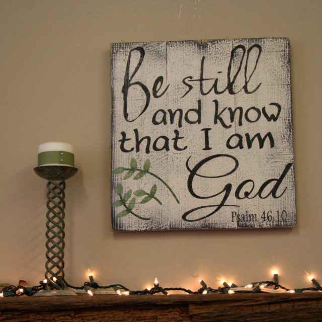 2024 Latest Be Still and Know That I Am God Wall Art