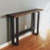 Parsons Grey Solid Surface Top & Brass Base 48X16 Console Tables (Photo 25 of 25)