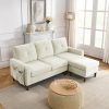 Small L Shaped Sectional Sofas in Beige (Photo 8 of 15)