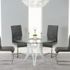 Glass Dining Tables and Leather Chairs (Photo 3 of 25)