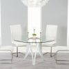 Glass Dining Tables and Leather Chairs (Photo 5 of 25)