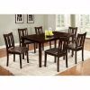 Laurent 7 Piece Rectangle Dining Sets With Wood and Host Chairs (Photo 7 of 25)