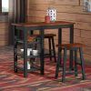 Berrios 3 Piece Counter Height Dining Sets (Photo 2 of 25)