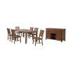Hanska Wooden 5 Piece Counter Height Dining Table Sets (Set of 5) (Photo 12 of 25)