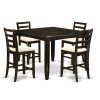 Hanska Wooden 5 Piece Counter Height Dining Table Sets (Set of 5) (Photo 21 of 25)