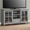 Oak Tv Stands With Glass Doors (Photo 3 of 20)