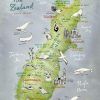 New Zealand Map Wall Art (Photo 9 of 20)