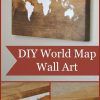 Framed World Map Wall Art (Photo 10 of 20)