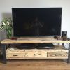 Reclaimed Wood and Metal Tv Stands (Photo 10 of 20)